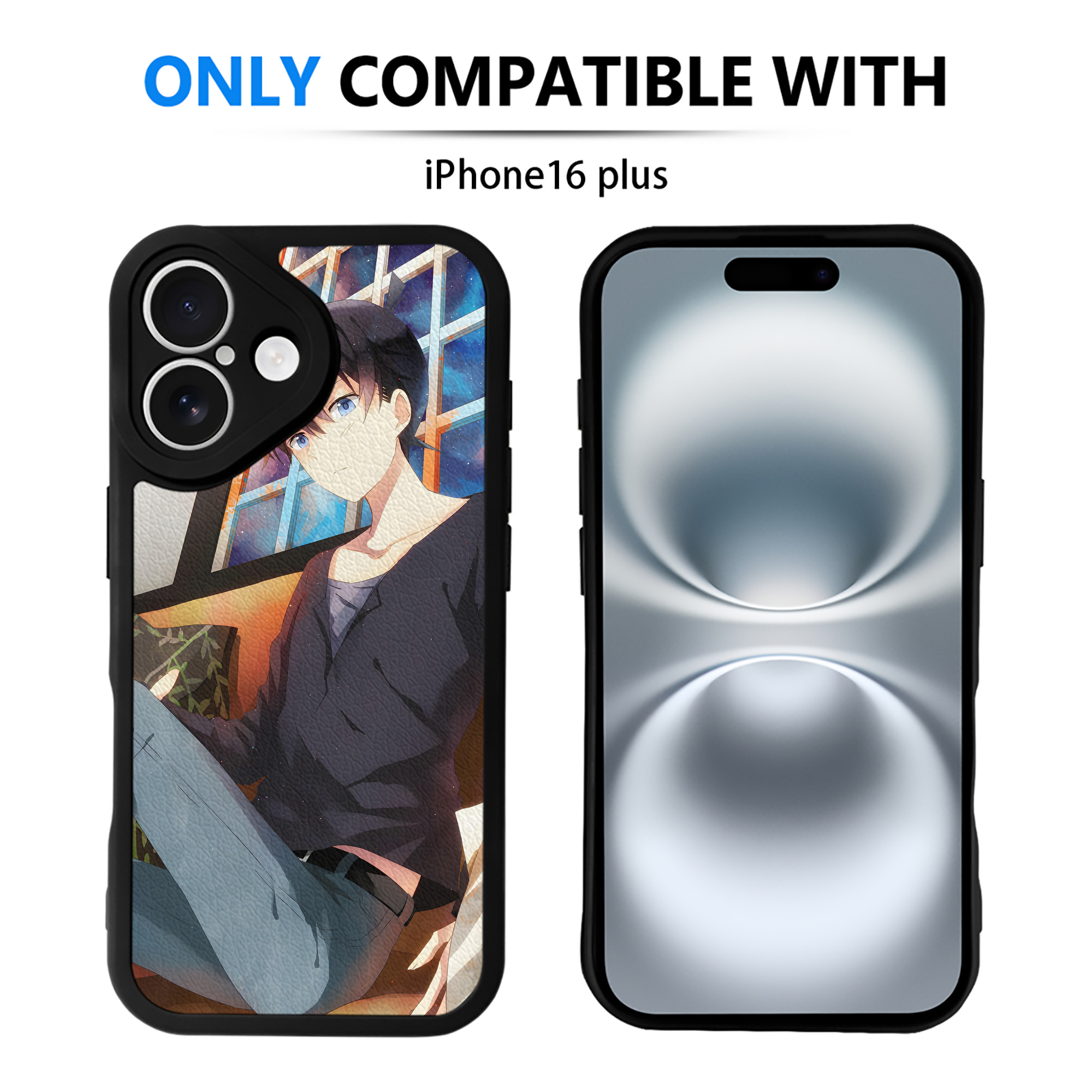 （画像用） 名探偵コナン Detective Conan 【iPhone 16シリーズ対応】シリコンスマホケース（レザー調） 材質：シリコン